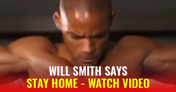 will smith stay home motivational video