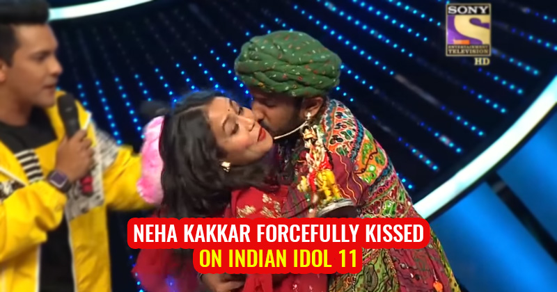 neha kakkar kissed on Indian idol full video