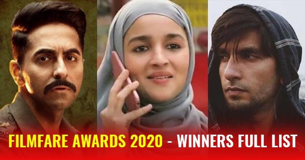 filmfare awards 2020 full list of winners best actor actress film