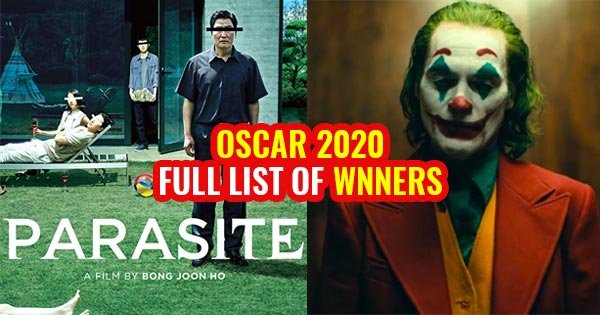 oscar 2020 winners full list joker best actor parasite best picture