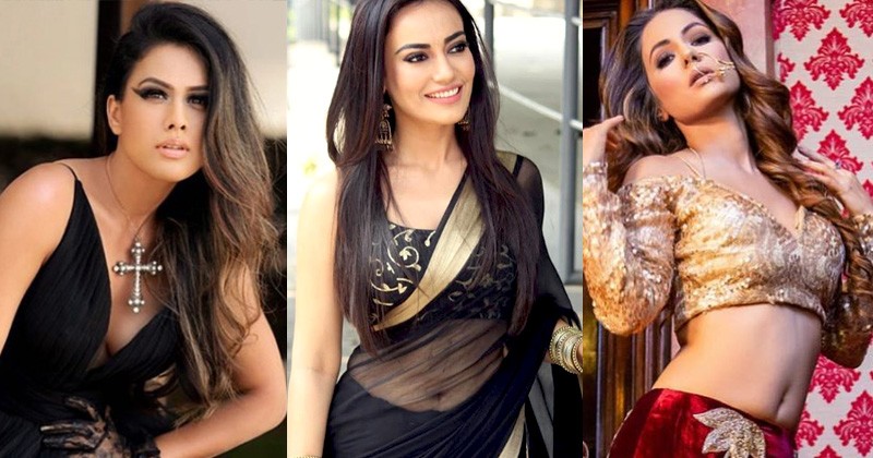 most stylish beautiful popular indian tv actress nia sharma252C hina khan252C surbhi jyoti