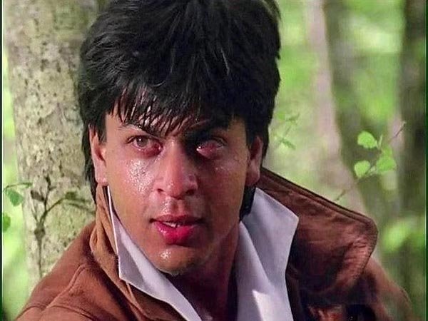 Shah Rukh Khan darr bollywood hero as villain