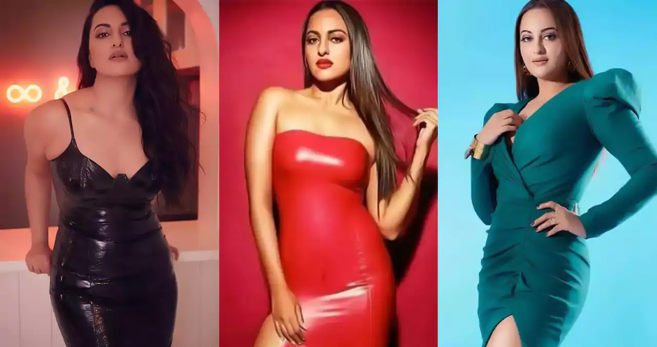 sonakshi sinha in bodycon dresses curvy indian actress