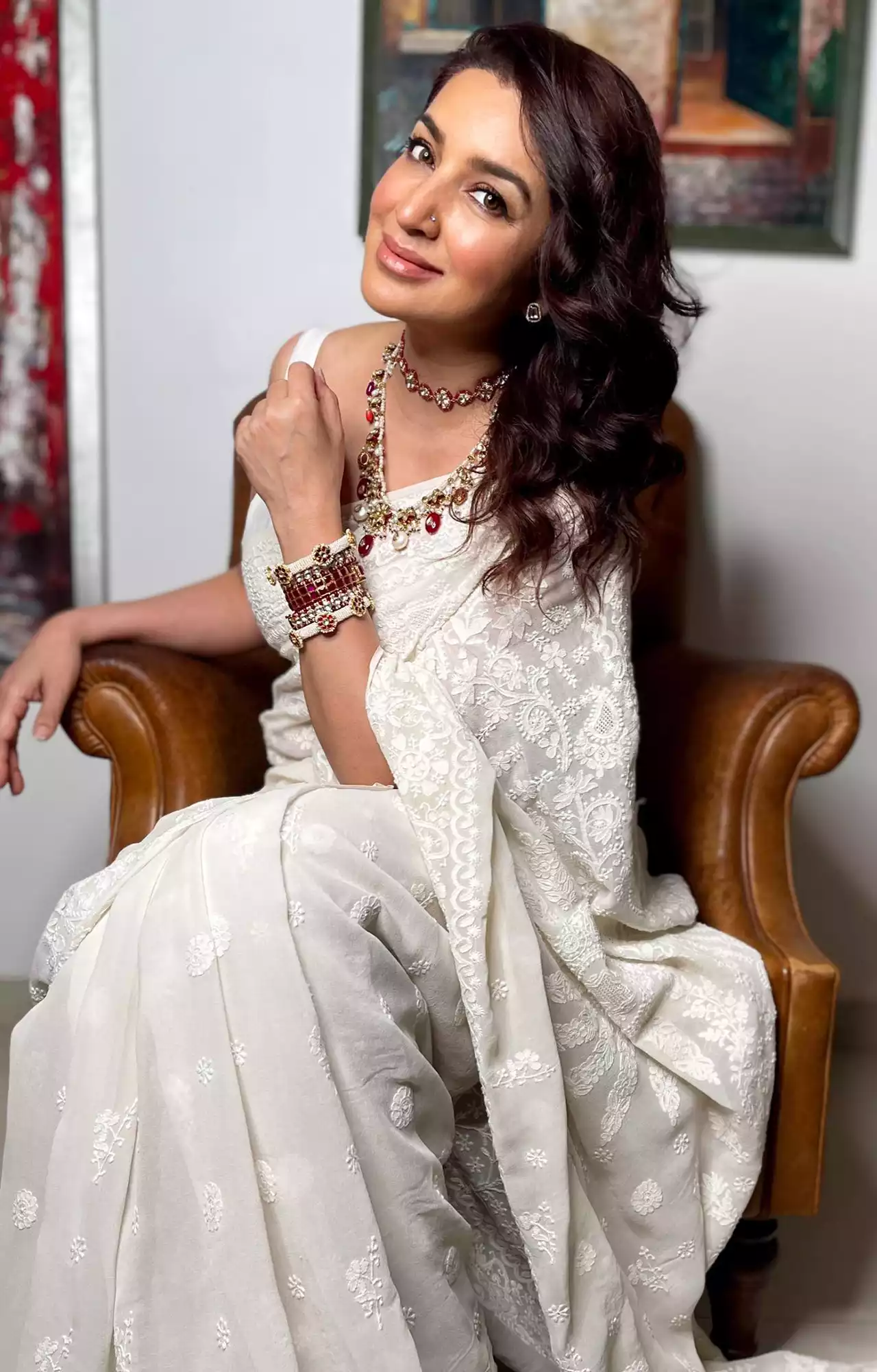 tisca chopra saree indian actress 6