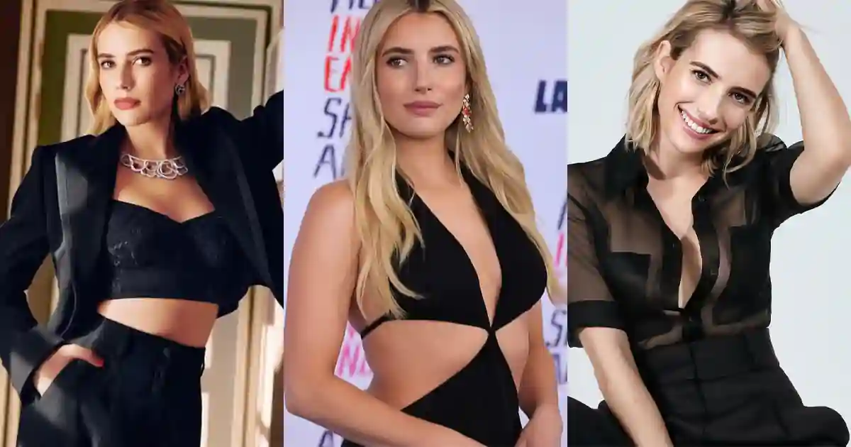 emma roberts in black outfits scream queens actress