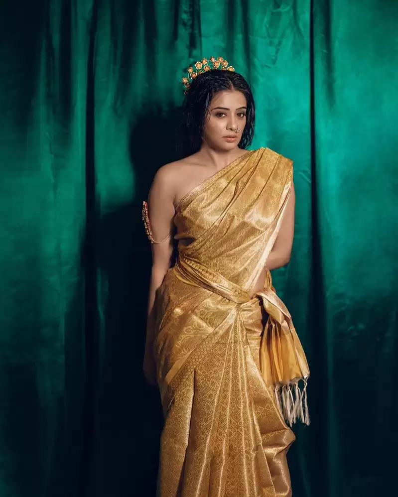 priyamani in saree without blouse stylish indian actress 7