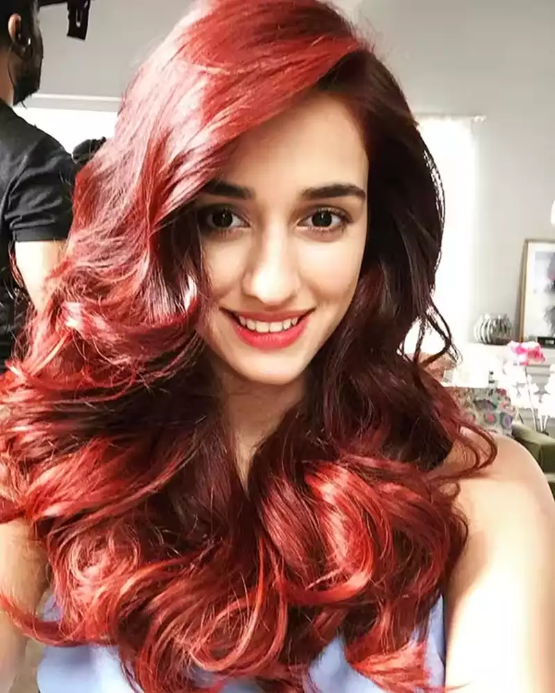 disha patani red hair indian actress
