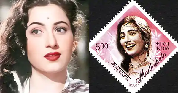 indian actors with postal stamp