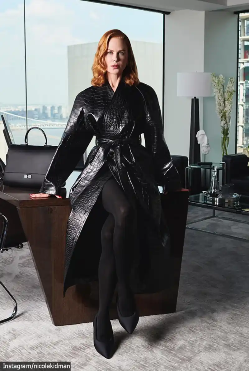 nicole kidman black leather outfit hollywood actress (9)