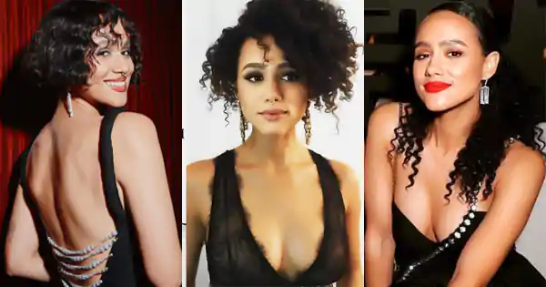 Nathalie Emmanuel black outfits game of thrones actress
