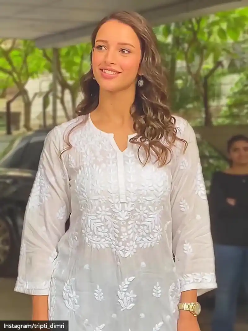 tripti dimri white kurta